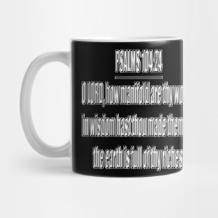 Psalms 104:24 King James Version (KJV) Mug